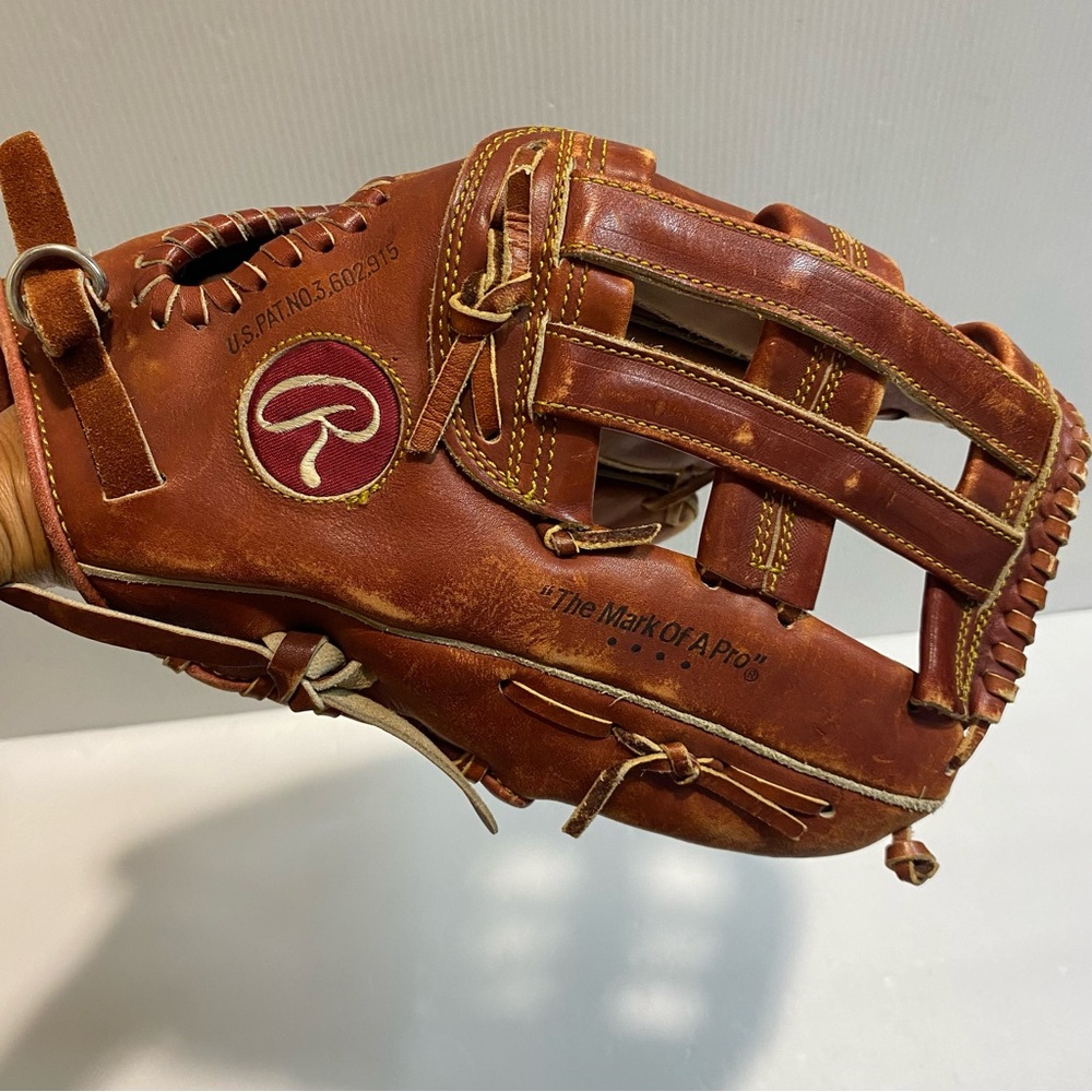 Rawlings Leather Baseball Glove Adult Left Premium Series brown - Picture 2 of 6